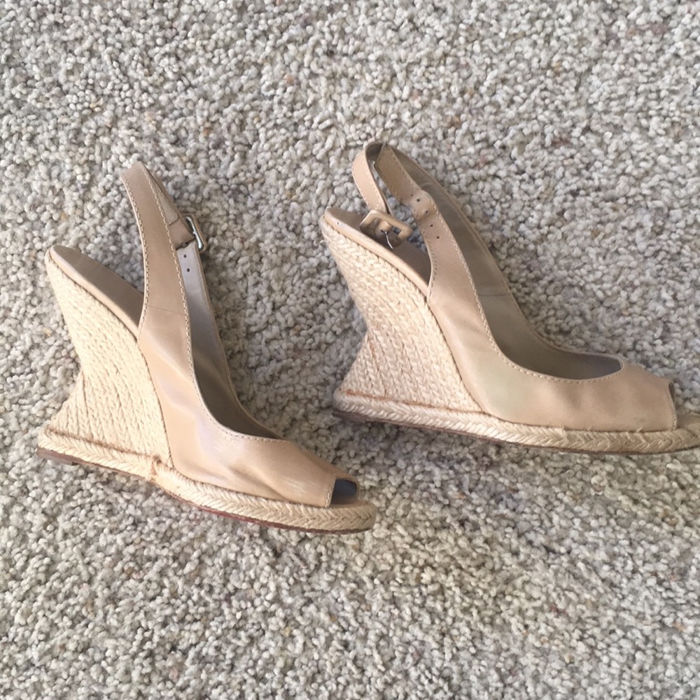 Christian Louboutin Cream Wedges
